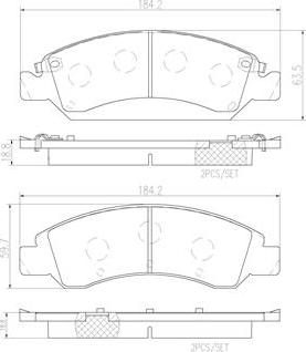 Brembo P10065N - Bremžu uzliku kompl., Disku bremzes www.autospares.lv