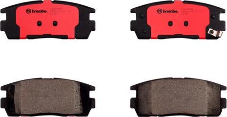 Brembo P10004N - Тормозные колодки, дисковые, комплект www.autospares.lv