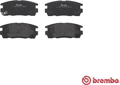 Brembo P 10 004 - Тормозные колодки, дисковые, комплект www.autospares.lv