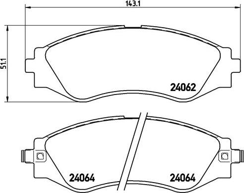 Brembo P 10 006 - Тормозные колодки, дисковые, комплект www.autospares.lv