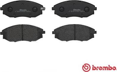 Brembo P 10 007 - Bremžu uzliku kompl., Disku bremzes www.autospares.lv