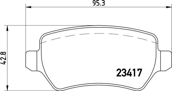 Brembo P 10 013 - Brake Pad Set, disc brake www.autospares.lv