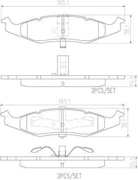 Brembo P11009N - Bremžu uzliku kompl., Disku bremzes www.autospares.lv