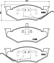 Brembo P 11 005 - Bremžu uzliku kompl., Disku bremzes www.autospares.lv