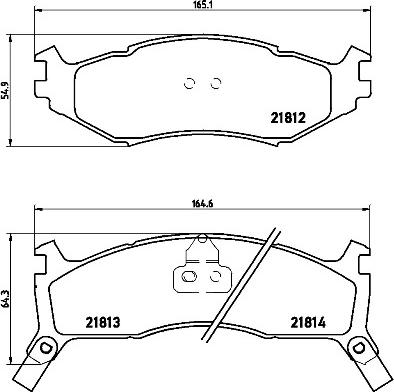 Brembo P 11 006 - Bremžu uzliku kompl., Disku bremzes www.autospares.lv