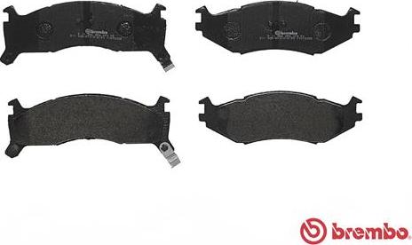 Brembo P 11 006 - Bremžu uzliku kompl., Disku bremzes www.autospares.lv