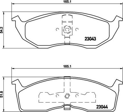 Brembo P 11 008 - Bremžu uzliku kompl., Disku bremzes autospares.lv