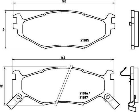 Brembo P 11 007 - Bremžu uzliku kompl., Disku bremzes www.autospares.lv