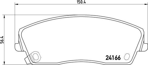 Brembo P 11 019 - Bremžu uzliku kompl., Disku bremzes www.autospares.lv