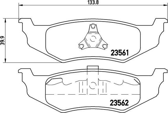 Brembo P 11 010 - Bremžu uzliku kompl., Disku bremzes www.autospares.lv