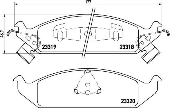 Brembo P 11 011 - Bremžu uzliku kompl., Disku bremzes www.autospares.lv