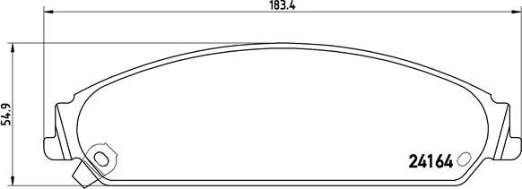 Brembo P 11 017 - Bremžu uzliku kompl., Disku bremzes www.autospares.lv