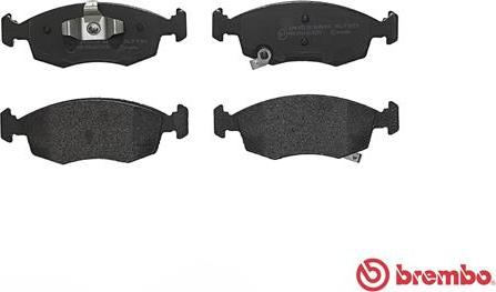 Brembo P 11 031 - Bremžu uzliku kompl., Disku bremzes www.autospares.lv