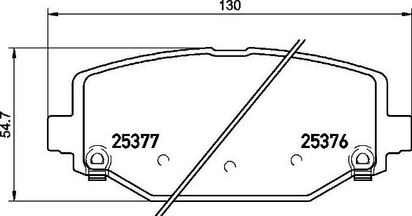 Brembo P 11 032 - Bremžu uzliku kompl., Disku bremzes www.autospares.lv