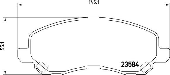 Brembo P 11 026 - Bremžu uzliku kompl., Disku bremzes autospares.lv