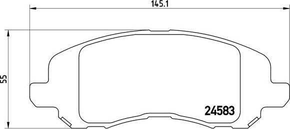 Brembo P 18 001 - Bremžu uzliku kompl., Disku bremzes autospares.lv