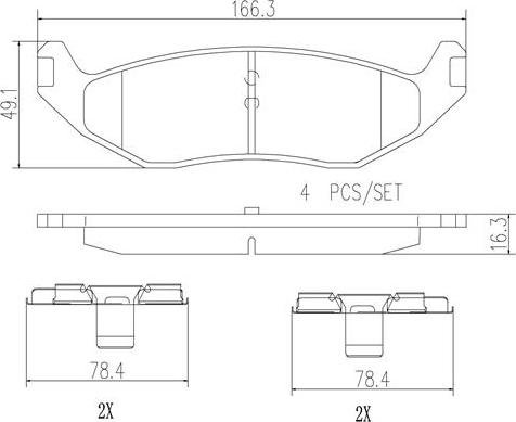 Pagid T1871 - Bremžu uzliku kompl., Disku bremzes www.autospares.lv