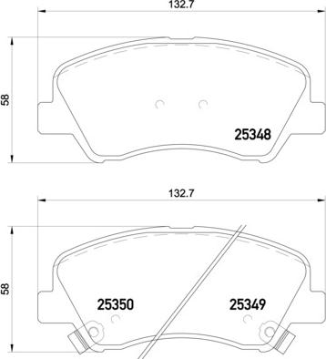 Brembo P 18 025 - Bremžu uzliku kompl., Disku bremzes www.autospares.lv