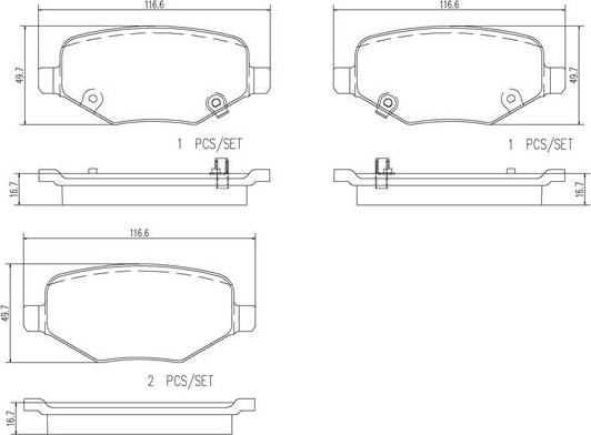 Brembo P18028N - Bremžu uzliku kompl., Disku bremzes www.autospares.lv