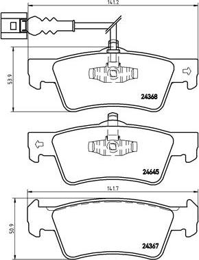 Brembo P 85 091 - Bremžu uzliku kompl., Disku bremzes autospares.lv