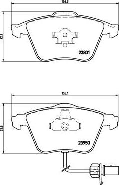 Brembo P 85 097 - Bremžu uzliku kompl., Disku bremzes autospares.lv