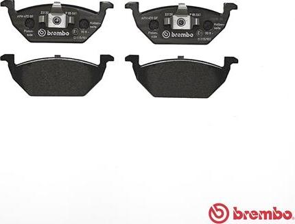 Brembo P 85 041 - Bremžu uzliku kompl., Disku bremzes www.autospares.lv