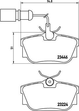 Brembo P 85 059 - Bremžu uzliku kompl., Disku bremzes autospares.lv