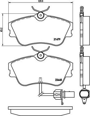 Brembo P 85 050 - Bremžu uzliku kompl., Disku bremzes autospares.lv