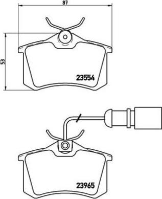 Brembo P 85 058 - Brake Pad Set, disc brake www.autospares.lv