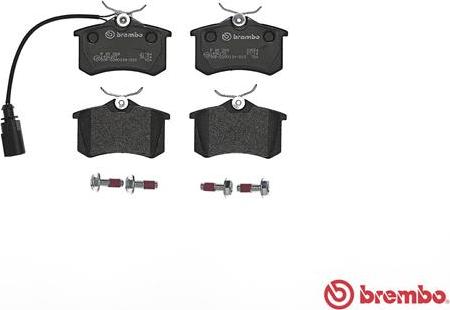 Brembo P 85 058 - Тормозные колодки, дисковые, комплект www.autospares.lv