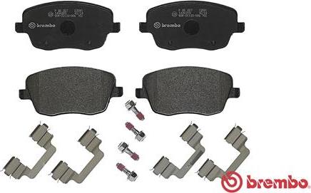 Brembo P 85 057 - Bremžu uzliku kompl., Disku bremzes www.autospares.lv