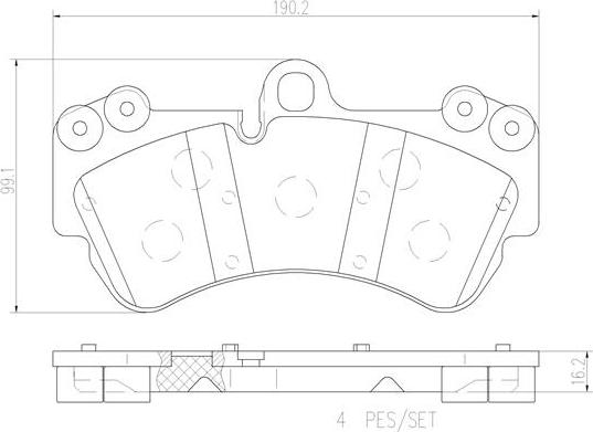 Brembo P85069N - Bremžu uzliku kompl., Disku bremzes www.autospares.lv