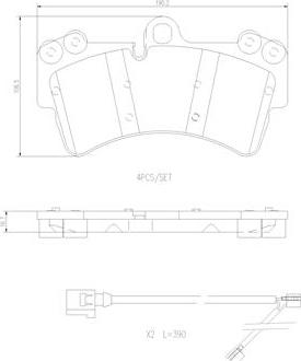 Brembo P85065N - Bremžu uzliku kompl., Disku bremzes autospares.lv