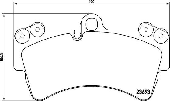 Brembo P 85 065 - Bremžu uzliku kompl., Disku bremzes autospares.lv