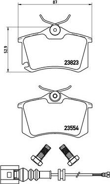 Brembo P 85 066 - Тормозные колодки, дисковые, комплект www.autospares.lv