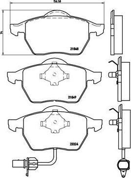 Brembo P 85 060 - Тормозные колодки, дисковые, комплект www.autospares.lv