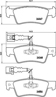 Brembo P 85 068 - Bremžu uzliku kompl., Disku bremzes autospares.lv