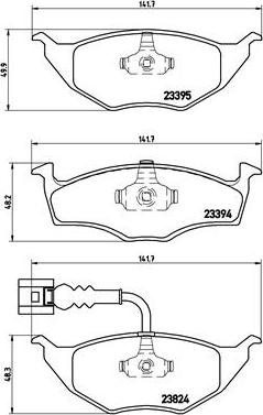 Brembo P 85 063 - Bremžu uzliku kompl., Disku bremzes www.autospares.lv