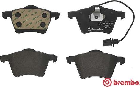 Brembo P 85 062 - Тормозные колодки, дисковые, комплект www.autospares.lv