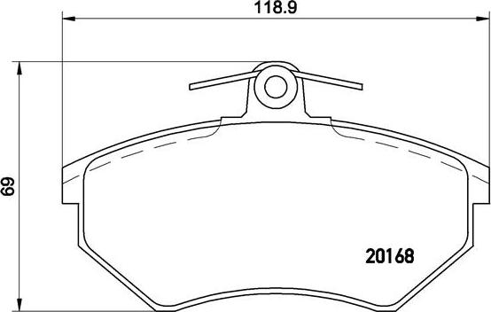 Brembo P 85 015 - Brake Pad Set, disc brake www.autospares.lv