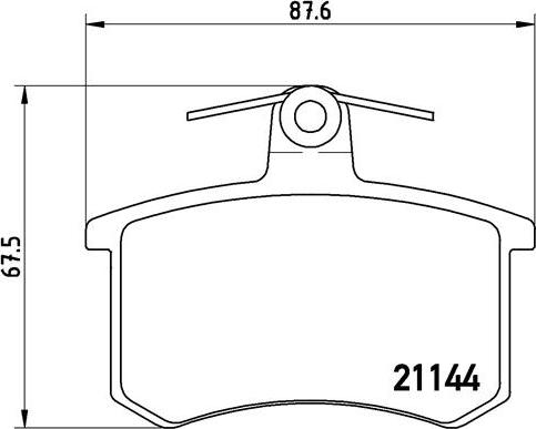 Brembo P 85 013 - Bremžu uzliku kompl., Disku bremzes autospares.lv