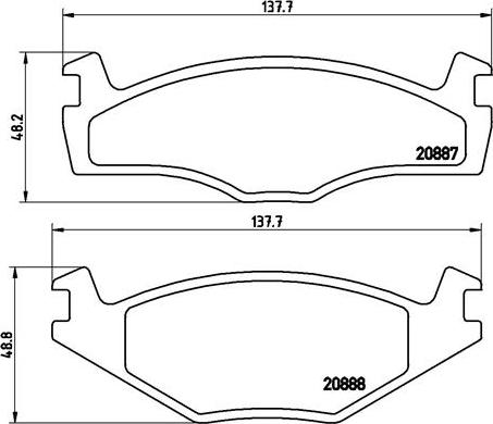 Brembo P 85 012 - Bremžu uzliku kompl., Disku bremzes www.autospares.lv