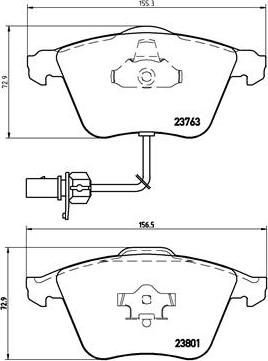 Brembo P 85 084 - Тормозные колодки, дисковые, комплект www.autospares.lv