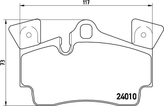 Brembo P 85 088 - Тормозные колодки, дисковые, комплект www.autospares.lv