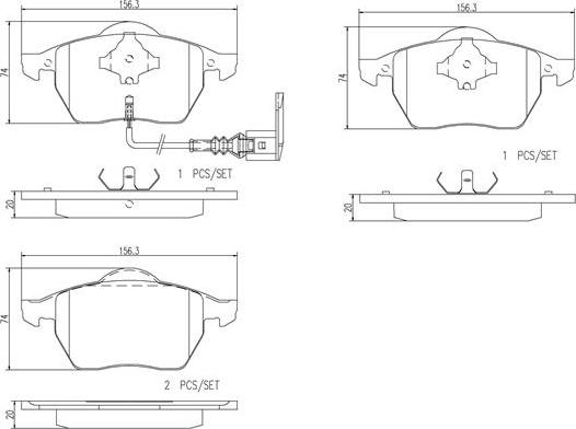 Brembo P85039N - Тормозные колодки, дисковые, комплект www.autospares.lv