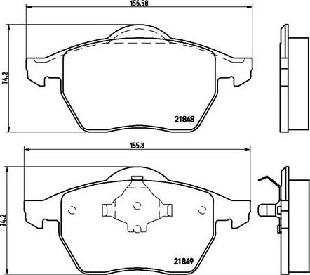 Brembo P 85 039 - Bremžu uzliku kompl., Disku bremzes autospares.lv