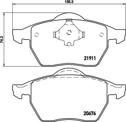 Brembo P 85 035 - Bremžu uzliku kompl., Disku bremzes autospares.lv