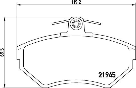 Brembo P 85 032 - Тормозные колодки, дисковые, комплект www.autospares.lv