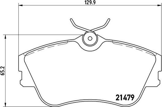 Brembo P 85 029 - Bremžu uzliku kompl., Disku bremzes autospares.lv