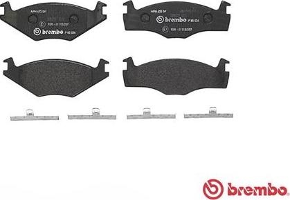 Brembo P 85 024 - Brake Pad Set, disc brake www.autospares.lv